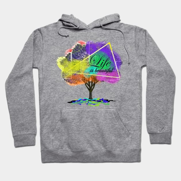 Tree Design Hoodie by Crazydodo